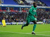 Watford forward Isaac Success celebrates scoring against Reading in the EFL Cup second round on August 29, 2018