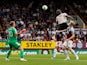Manchester United striker Romelu Lukaku scores the opening goal in his side's Premier League clash with Burnley on September 2, 2018