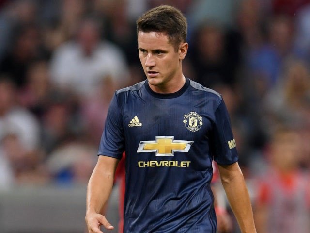 Ander Herrera in action for Manchester United in the pre-season friendly against Bayern Munich on August 5, 2018