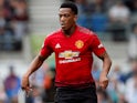 Anthony Martial in action for Manchester United on August 19, 2018