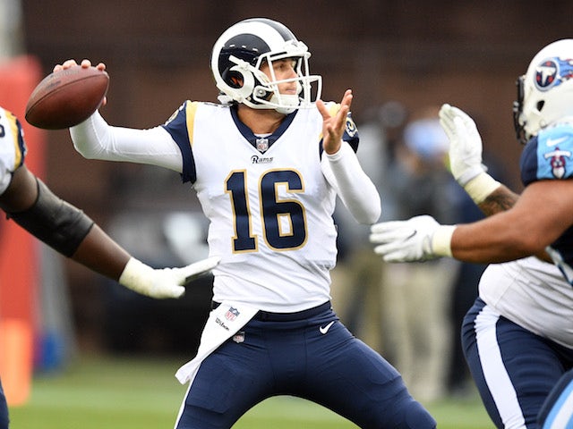 Jared Goff for the Los Angeles Rams