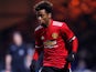 Angel Gomes in action for Manchester United in the FA Cup in January 2018