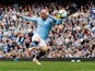 David Silva sticks it in during the Premier League game between Manchester City and Fulham on September 15, 2018