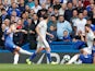 Eden Hazard scores the Blues' second during the Premier League game between Chelsea and Cardiff City on September 15, 2018