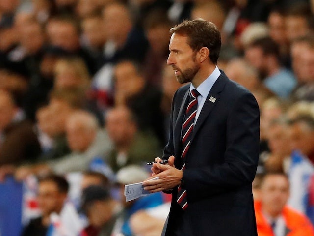 England manager Gareth Southgate watches on during his side's international friendly with Switzerland on September 11, 2018