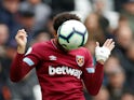 Felipe Anderson in action during the Premier League game between West Ham United and Chelsea on September 23, 2018