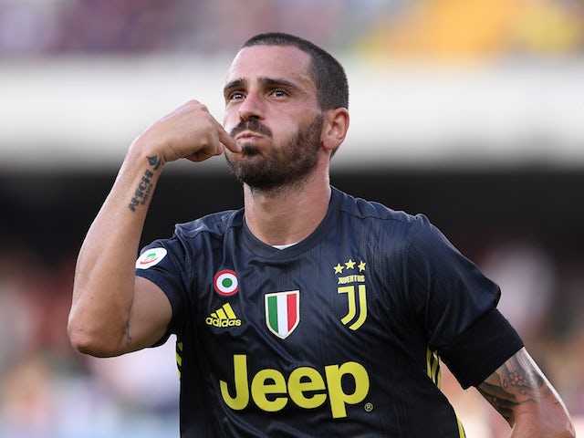 Leonardo Bonucci in action for Juventus on August 18, 2018