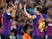 Barcelona forward Lionel Messi celebrates with teammates after scoring during his side's La Liga match against Girona on September 23, 2018