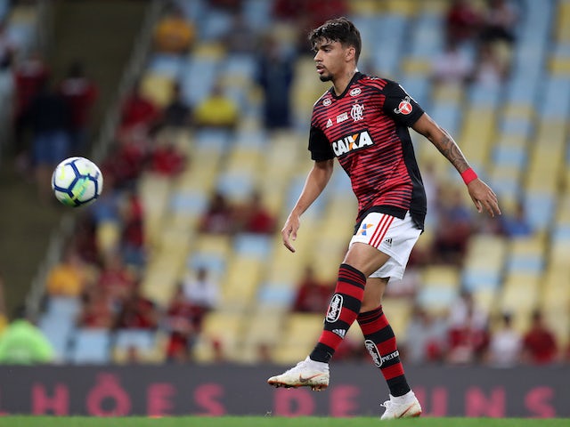 Lucas Paqueta in action for Flamengo on August 23, 2018