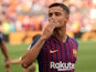 Barcelona's Philippe Coutinho blows a kiss on September 2, 2018