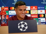 Philippe Coutinho during a Champions League press conference on September 17, 2018