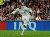 Sergio Ramos in action for Real Madrid on September 15, 2018