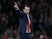 Unai Emery gestures with two fingers during the Europa League group game between Arsenal and Vorskla Poltava on September 20, 2018