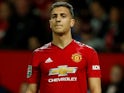 Diogo Dalot in action during the EFL Cup third-round game between Manchester United and Derby County on September 25, 2018
