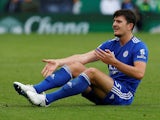 Harry Maguire in action for Leicester City on September 22, 2018