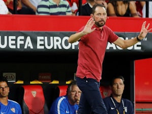 Sevilla manager Pablo Machin during a Europa League match in September 2018
