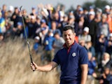 Rory McIlroy in action during day one of the Ryder Cup on September 28, 2018