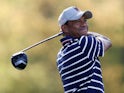 Tiger Woods in action during day one of the Ryder Cup on September 28, 2018