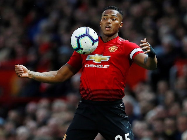 Antonio Valencia in action for Manchester United on August 27, 2018