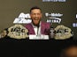 Conor McGregor appears at a press conference in New York on September 20, 2018