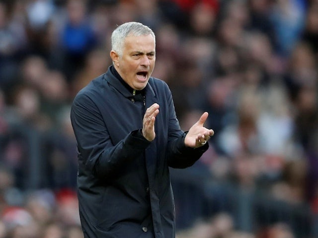 Manchester United manager Jose Mourinho reacts during his side's Premier League clash with Newcastle United on October 6, 2018