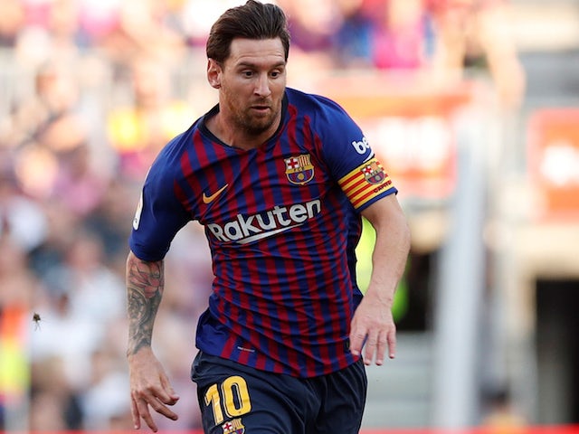 Lionel Messi in action for Barcelona on September 29, 2018