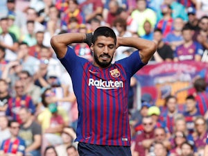 Luis Suarez in action for Barcelona on September 29, 2018
