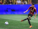 Miguel Almiron playing for Atlanta United in April 2018.