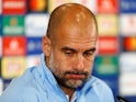 Exasperated Manchester City manager Pep Guardiola at a press conference on October 1, 2018