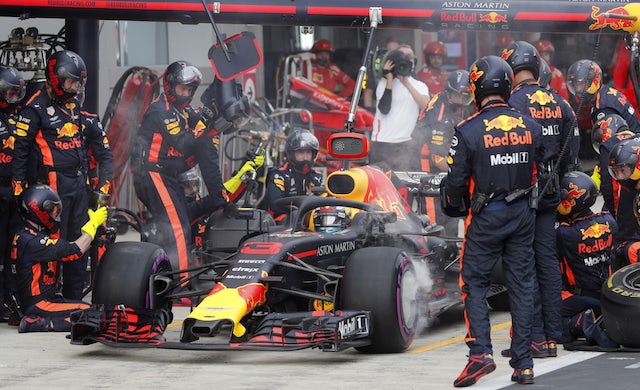 Red Bull Formula 1 pit stop