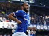 Cenk Tosun in action for Everton on September 29, 2018