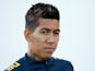 A sultry Roberto Firmino during a Brazil training session on October 9, 2018