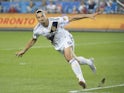 Zlatan Ibrahimovic in action for LA Galaxy on September 15, 2018