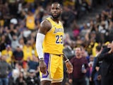 LeBron James in action for the LA Lakers on October 10, 2018