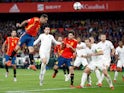 Paco Alcacer pulls one back during the Nations League game between Spain and England on October 15, 2018