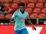 Thomas Partey in action for Atletico Madrid in August 2018