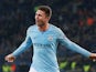 Aymeric Laporte celebrates the second during the Champions League group game between Shakhtar Donetsk and Manchester City on October 23, 2018