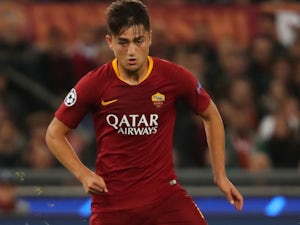 Cengiz Under in action for Roma in the Champions League on October 23, 2018