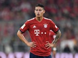 James Rodriguez in action for Bayern Munich on October 6, 2018