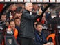 Jose Mourinho gestures during the Premier League game between Bournemouth and Manchester United on November 3, 2018