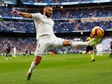 Karim Benzema in action during the La Liga game between Real Madrid and Real Valladolid on November 3, 2018