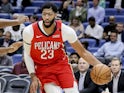 Anthony Davis in action for New Orleans Pelicans on November 7, 2018