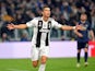 Cristiano Ronaldo celebrates scoring the opener for Juventus in their Champions League clash with Manchester United on November 7, 2018
