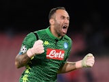 David Ospina in action for Napoli on October 3, 2018