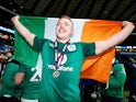 Dan Leavy pictured with the Ireland flag on March 13, 2018
