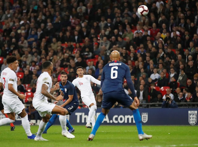 Jesse Lingard scores for England against USA at Wembley