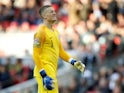 Jordan Pickford in action during the Nations League group game between England and Croatia on November 18, 2018