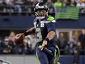 Russell Wilson in action for Seattle Seahawks on November 15, 2018