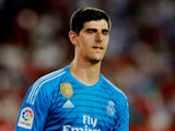 Thibaut Courtois in action for Real Madrid on September 26, 2018