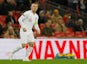 Wayne Rooney in action for England in the international friendly with USA